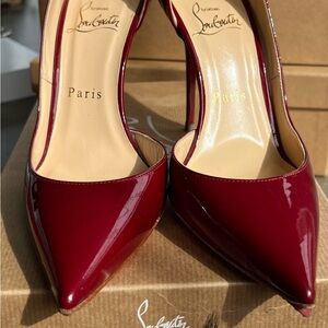 Christian Louboutin Deep Red Patent Heels